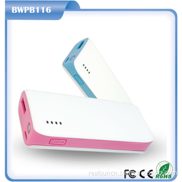 Pocket Size Portable 4400mAh External Power Bank with Torch